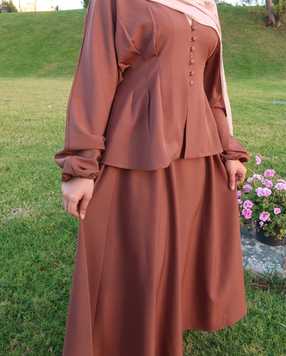 Ensemble Jupe Élégance Satinée – Chic & Confort Absolu