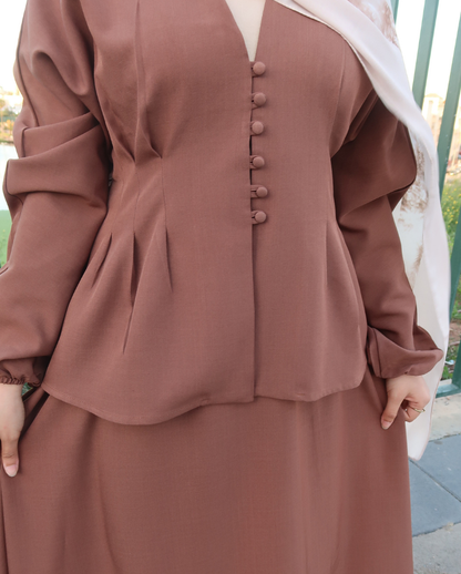 Ensemble Jupe Élégance Satinée – Chic & Confort Absolu
