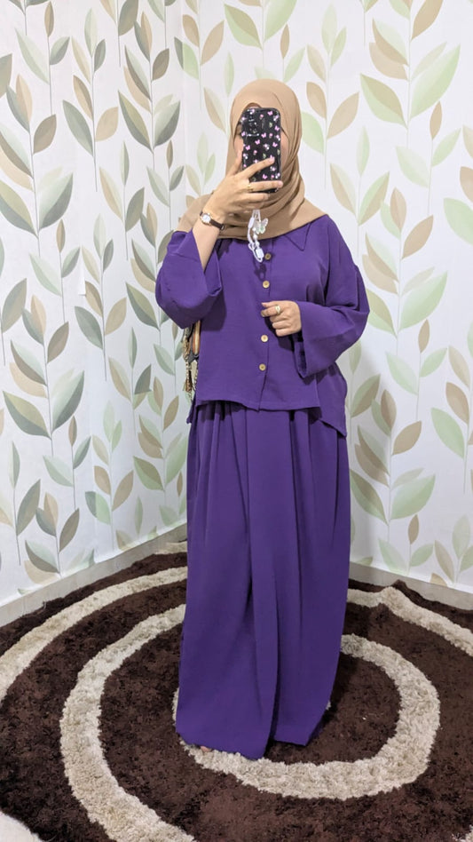 طقم كريب مجعّد